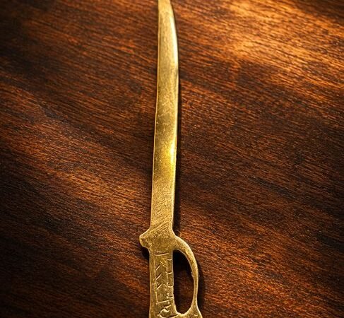 Brass Dagger Letter Opener