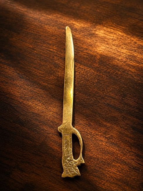 Brass Dagger Letter Opener