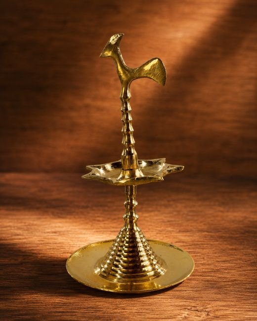 Brass Table Top Oil Lamp (Small)