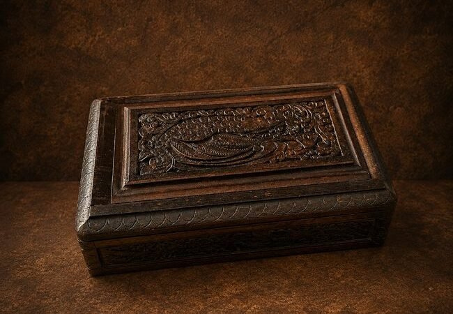 Carved Wooden Secret Box