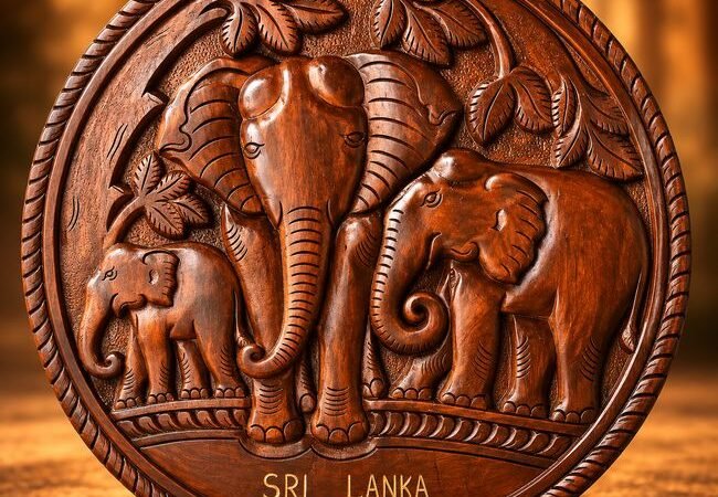 Carved Wooden Wall Plaque III
